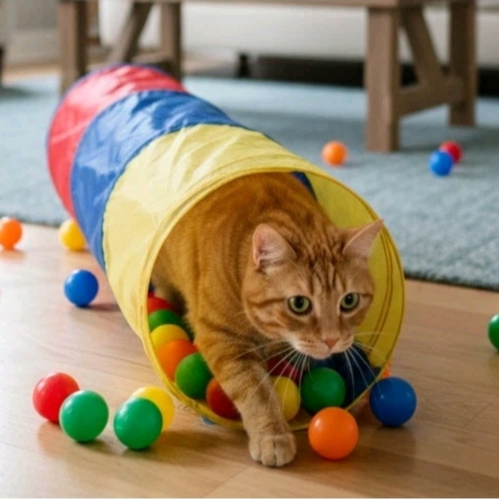 NEW Pop-Up Play Tunnel Tent for Pets,Toddlers, Babies, Unopened 18x70 IN/OUTDOOR - Picture 2 of 6